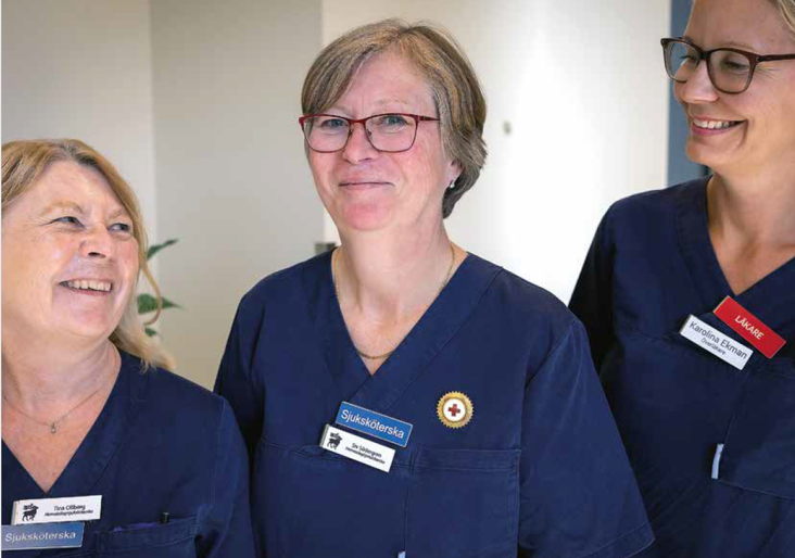 Siv med några Gotlandskollegor