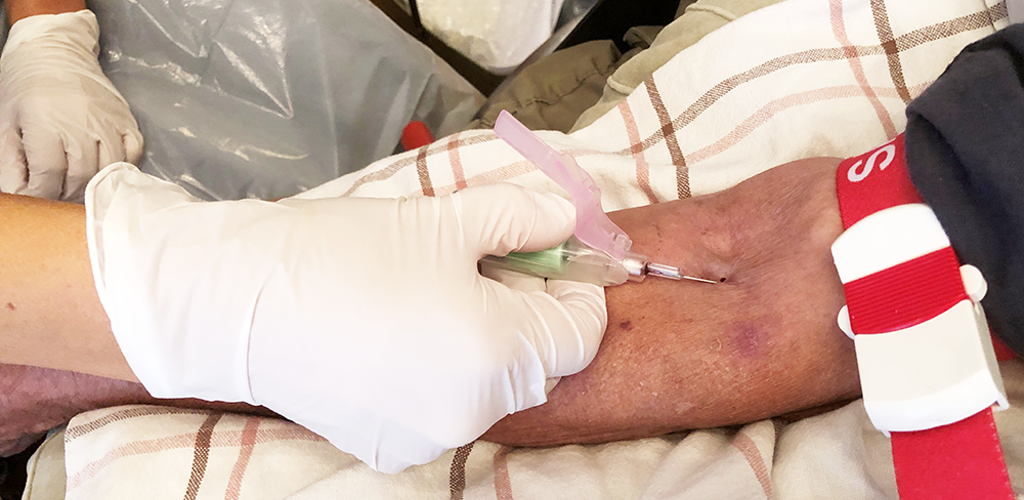 Blodprov Ur Armvecket Genrebild Foto Håkan Sjunnesson