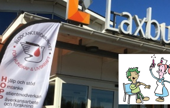 Beachflagga Liten Framfor Laxbutiken Heberg Halland Vaccination