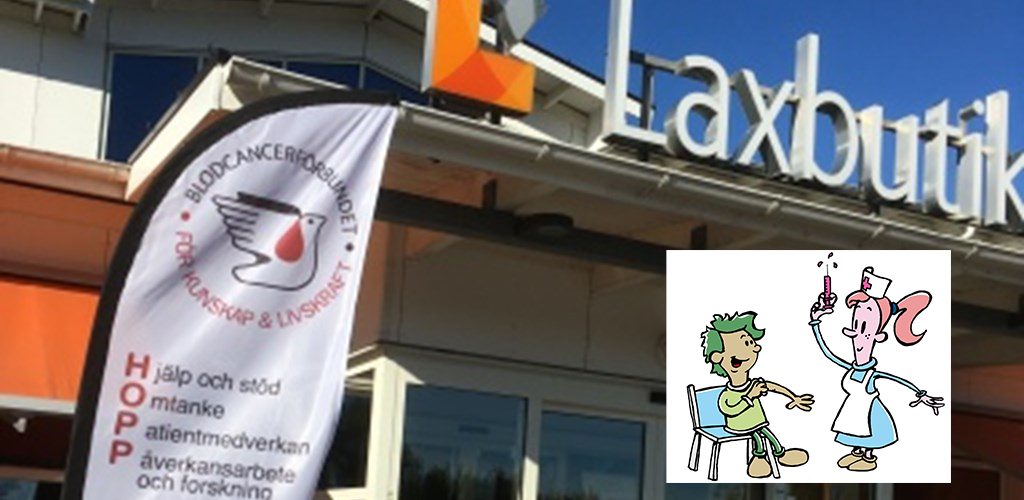 Beachflagga Liten Framfor Laxbutiken Heberg Halland Vaccination