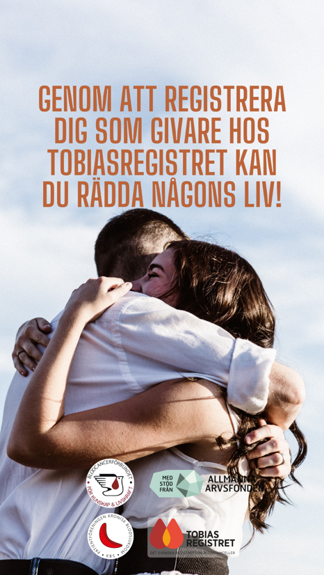 Två kramas