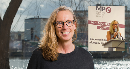Porträttbild Lise-lott Eriksson Blodcancerförbundet. Foto: Dan Coleman