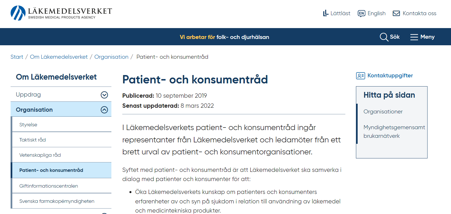 Därför ingår BLCF i Läkemedelsverkets patientråd