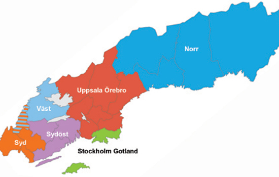 SWE 6 Regioner