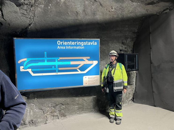 orienteringstavla Kirunagruvan