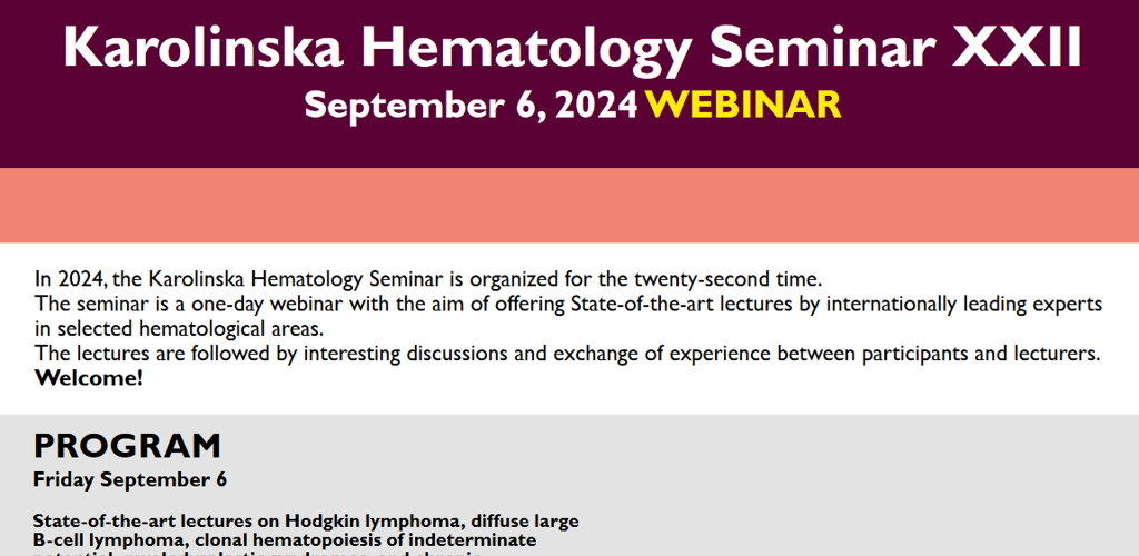 KI Hematologiseminarium Sept 2024 Startbild