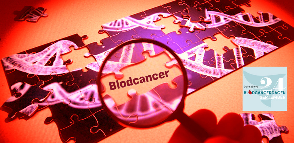 Blodcancerdagen I Fokus Förstoringsglas På DNA Pussel