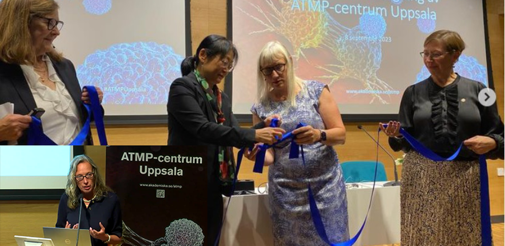 Invigning Bandknytning ATMP Centret Uppsala 2023 Med Lise Lott Montage
