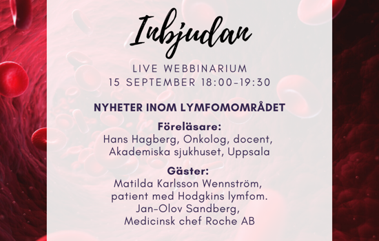 Inbjudan Lymfomdagen 15 SEP Facebook