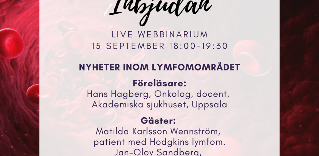 Inbjudan Lymfomdagen 15 SEP Facebook