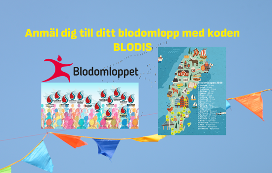 Genrebild Fhsj Positive Trend Framtid Bla Himmel Vimplar Sol Hopp (3) Blodomloppet 2025 M Karta O BLODIS