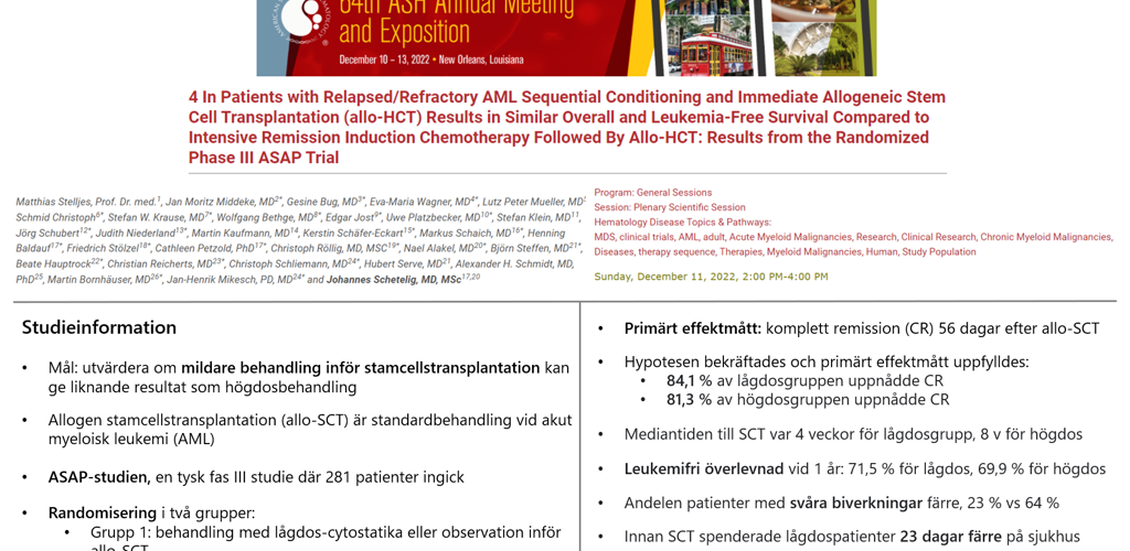 Foskningsbloggen V 15 (2023) Allo SCT