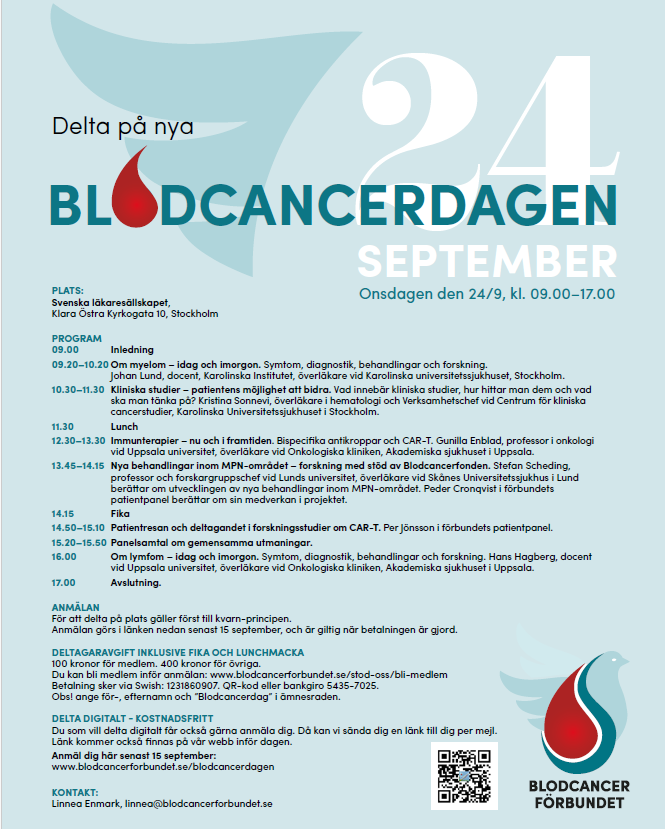 Blodcancerdagen 2025 programmet