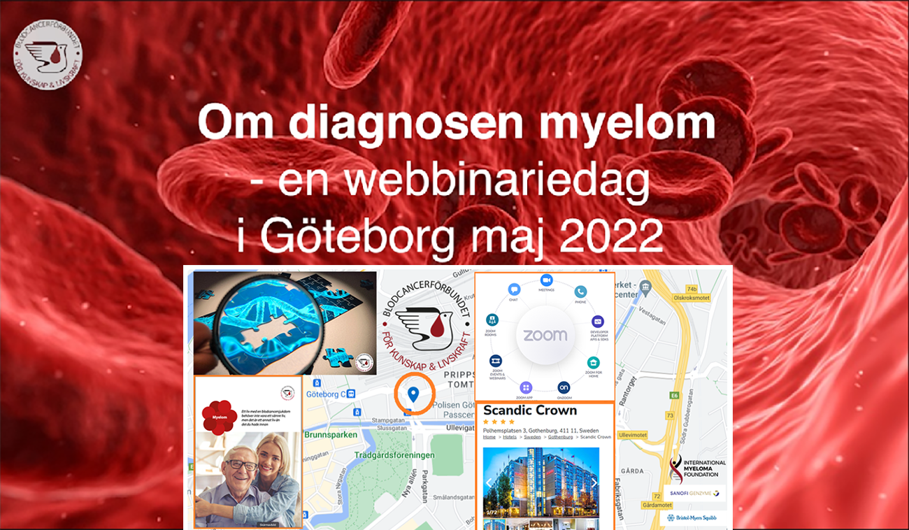 Startbild Video Myelomdagen I Göteborg 2022 Med Kart Och Loggomontage