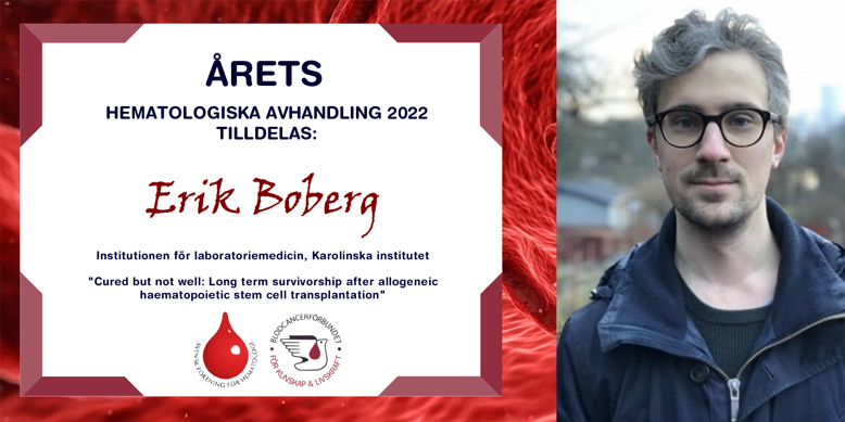 årets avhandling diplom till Erik Boberg