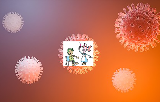 Covid 19 Viruscell Vaccination Royaltyfri Bild