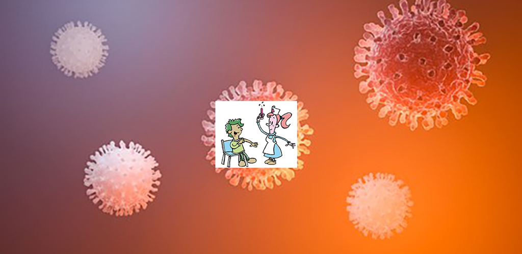 Covid 19 Viruscell Vaccination Royaltyfri Bild