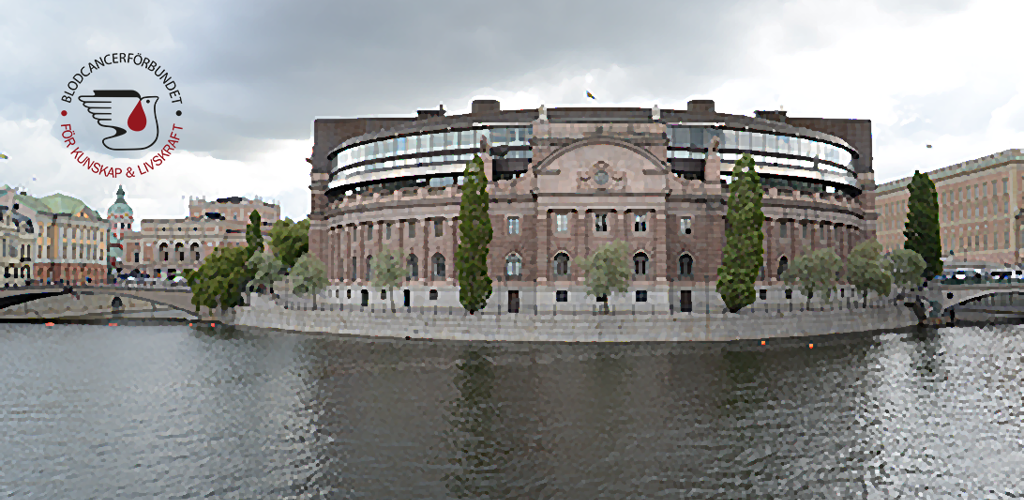 Riksdagshuset Sthlm Genrebild Konstnarlig Fhsj 7979 M BLCF Logga