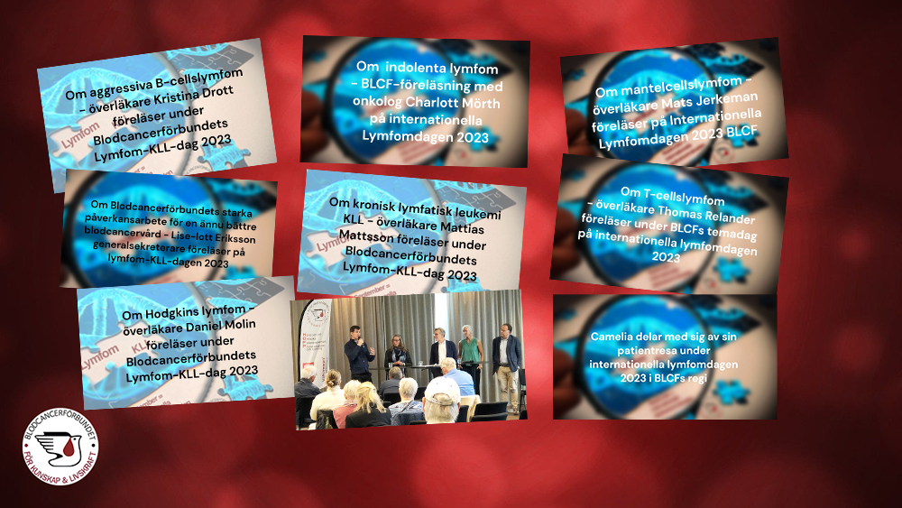 Lymfomdagen 2023 Genrebild Montage Videoföreläsningar