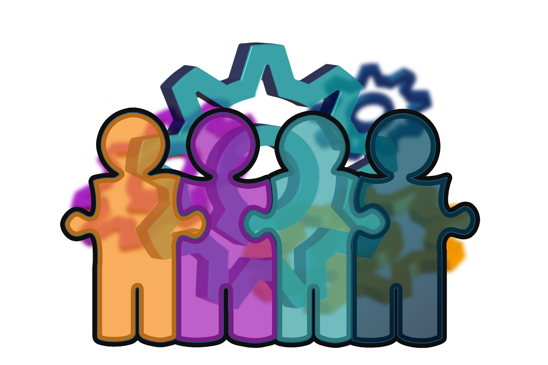 genre illustration grupp figurer fri bild publicering av Gerd Altmann Pixabay 