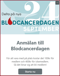 Google forms anmnälningsbild blodcancerdagen 2025