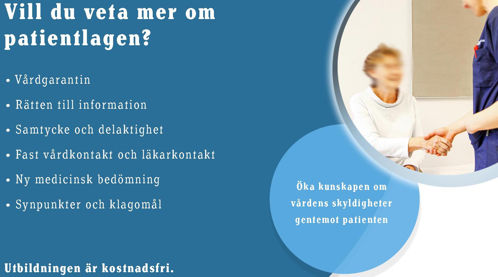 Patientlagen Utbildning Bild Webb