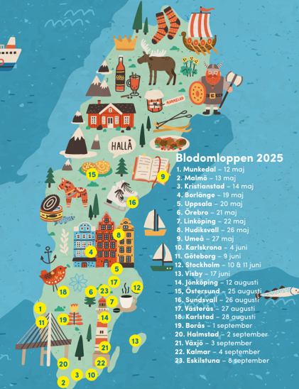 blodomloppen 2025 karta